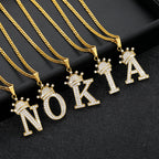 Zircon Alphabet Necklace - SJB-DIAMOND ELITES