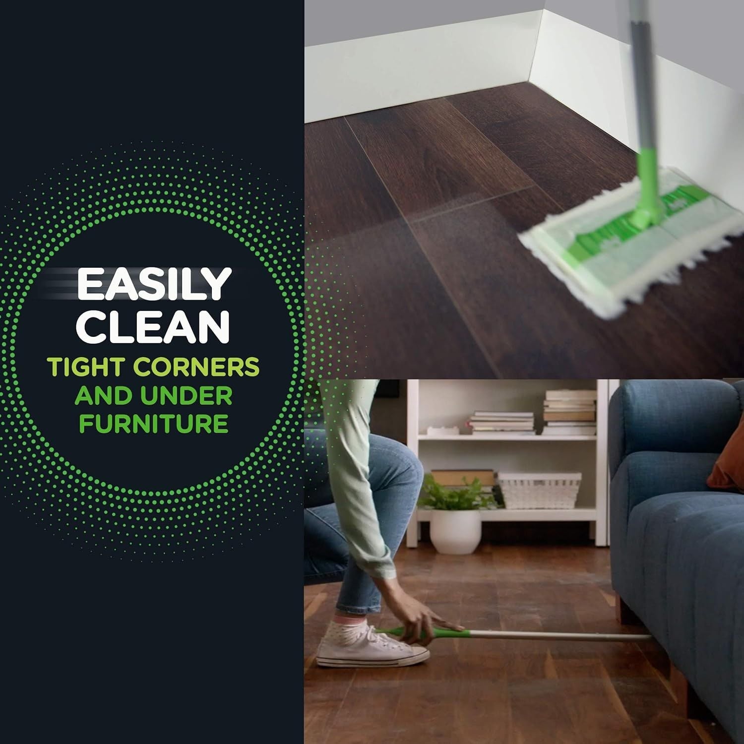 Swiffer Sweeper Pet Heavy Duty Dry Cloth Refills, Febreze Freshness, 32 Ct White Pads EasyOptionXY LLC