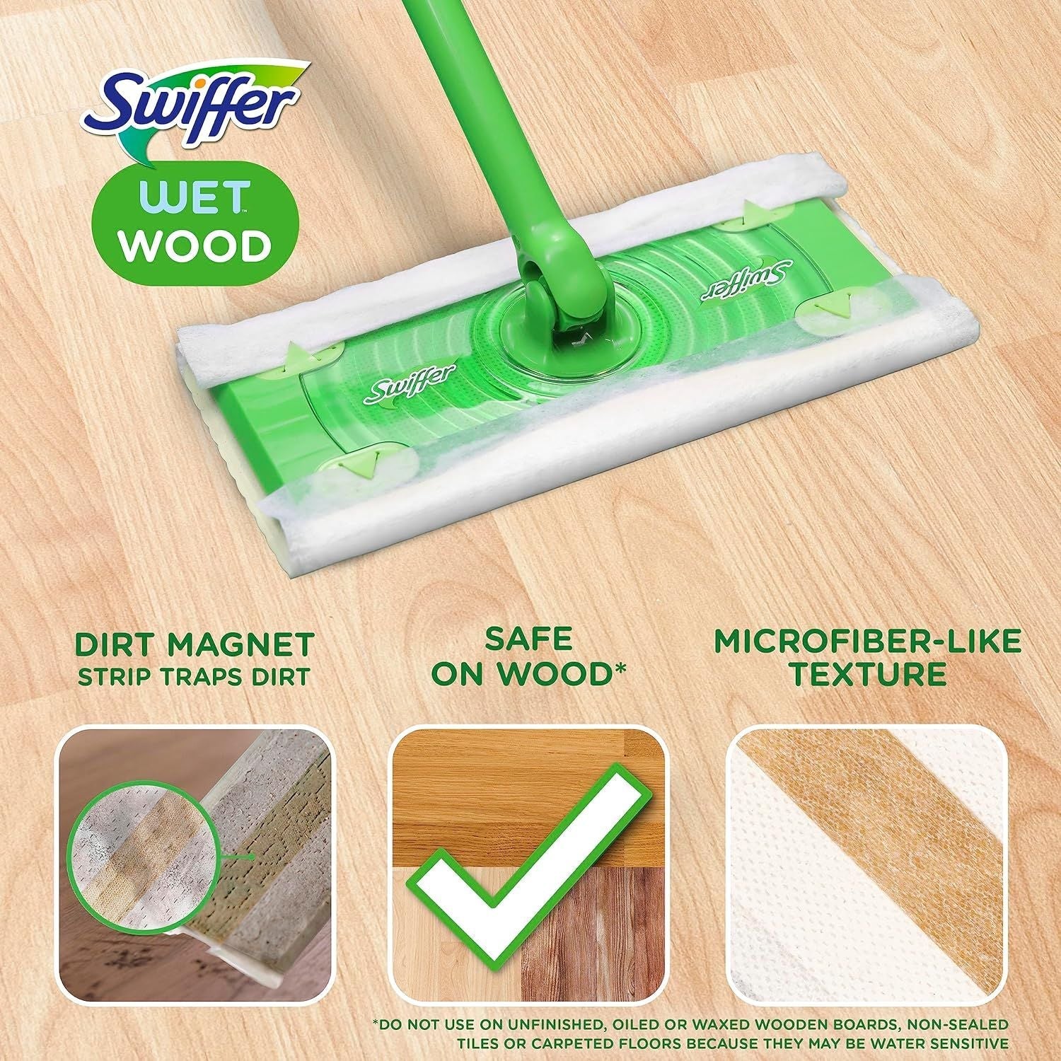 Swiffer Sweeper Wet Wood Floor Mopping Cloths, 20 Ct EasyOptionXY LLC