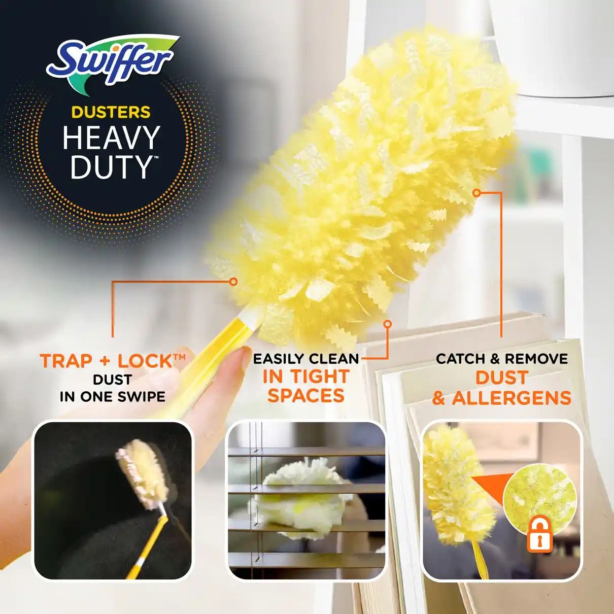 Swiffer Duster Heavy Duty Starter Kit with 2 Refills EasyOptionXY LLC