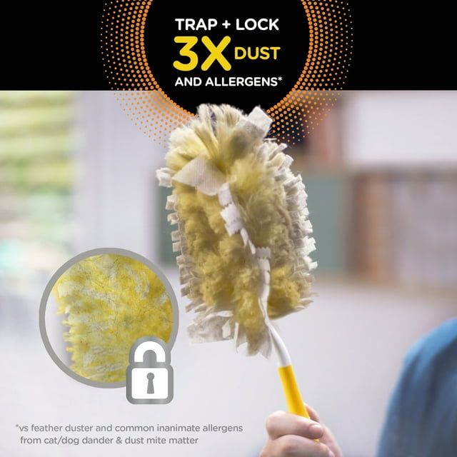 Swiffer Duster Multi-Surface Heavy Duty Refills, 3 Count. Yellow, Unscented EasyOptionXY LLC