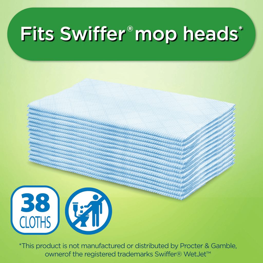 Great Value Wet Mopping Cloth Refills, 38 Count EasyOptionXY LLC