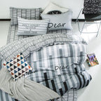 Pure cotton four-piece set cotton bed linen duvet cover single Pi-Mart