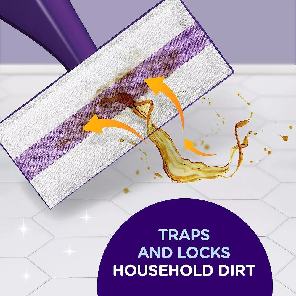 Swiffer WetJet Multi Surface Floor Cleaner Spray Mop Pads Refill, 17 count EasyOptionXY LLC