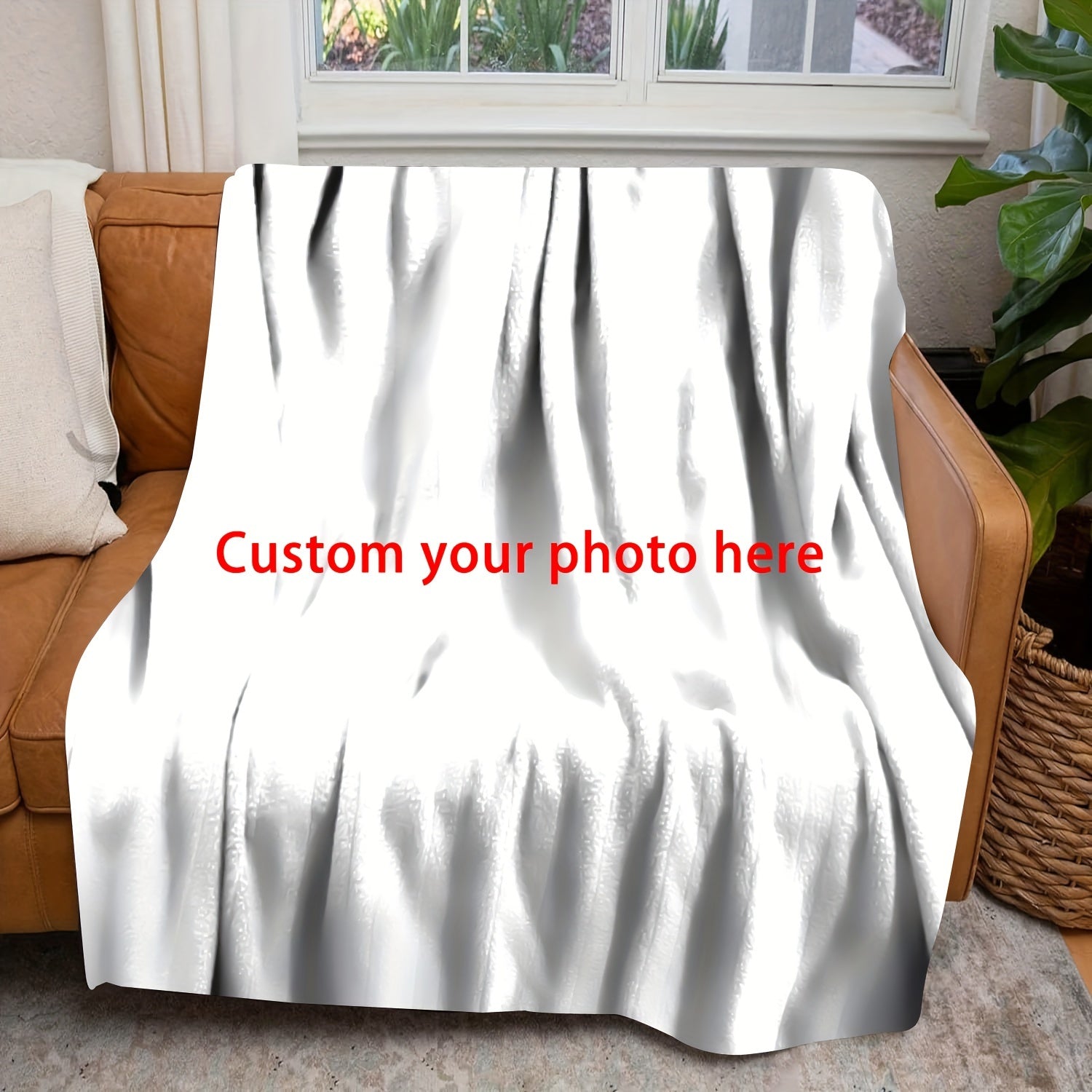 1pc Cozy Personalized Photo Blanket - Throws - Soft Customized Flannel Couch Throw with Meaningful Family, Friends, and Pet Pictures - Unique Gift Idea Lootquake LLC