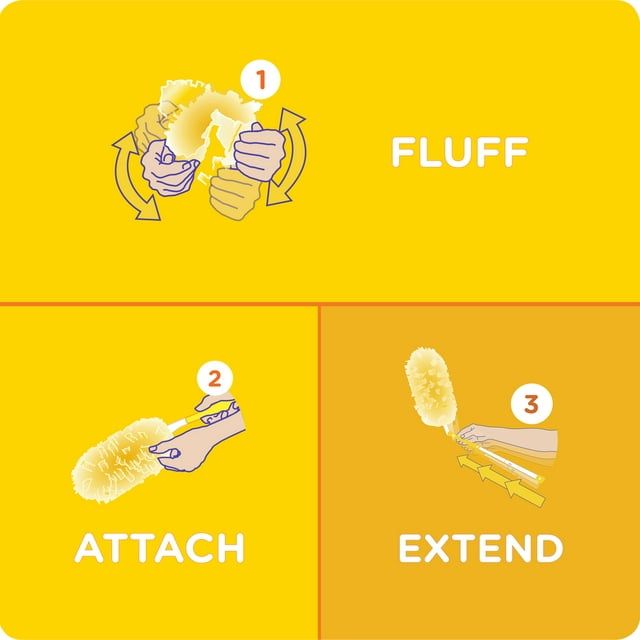 Swiffer Duster Extender Handle Starter Kit (1 Handle, 12 Dusters) EasyOptionXY LLC