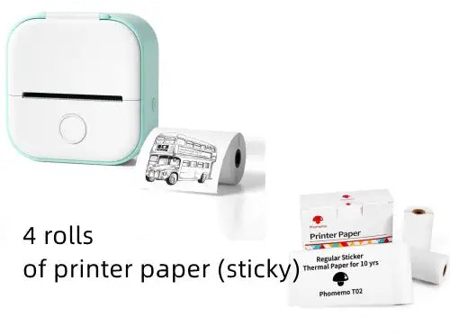 Portable Mini Printer for Students and Hobbyists, Bluetooth Thermal Label Printer - SJB-DIAMOND ELITES