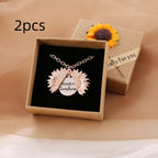You Are My Sunshine Sunflower Necklace Women Men Pi-Mart