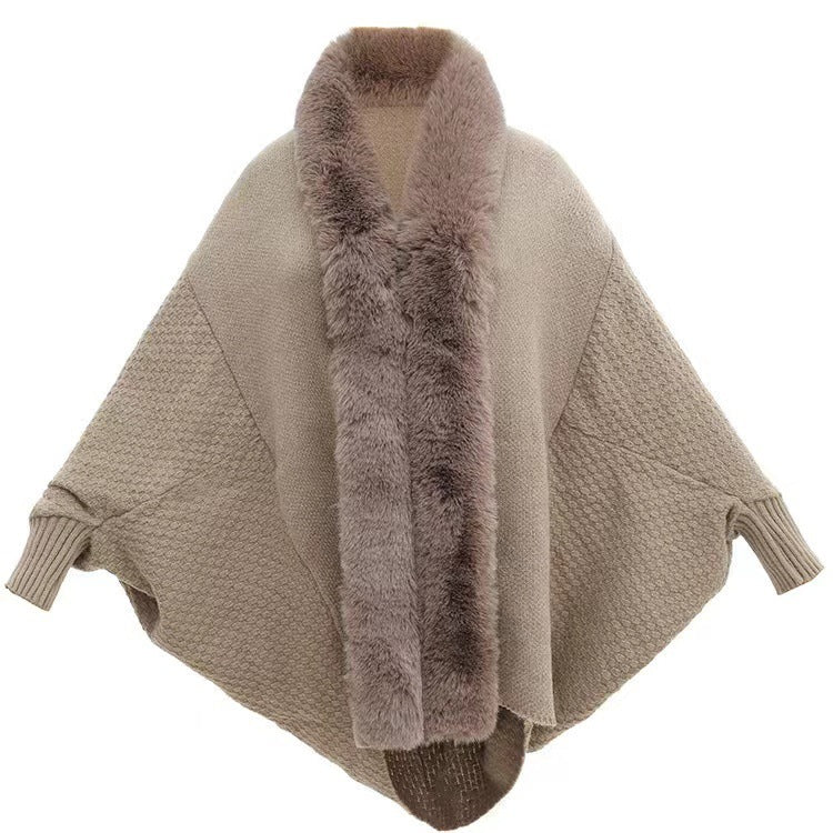 New Fashion Loose Cardigan Shawl Outer Match Cloak Coat Women Pi-Mart