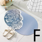 Diatom Mud Bathroom Door Non-slip Absorbent Floor Mat Pi-Mart