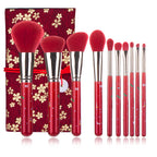 Christmas Portable Makeup Brush With Red Handle Pi-Mart