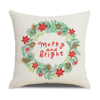 Santa Printed Cushion Sofa Cushion Home Furnishing Pi-Mart