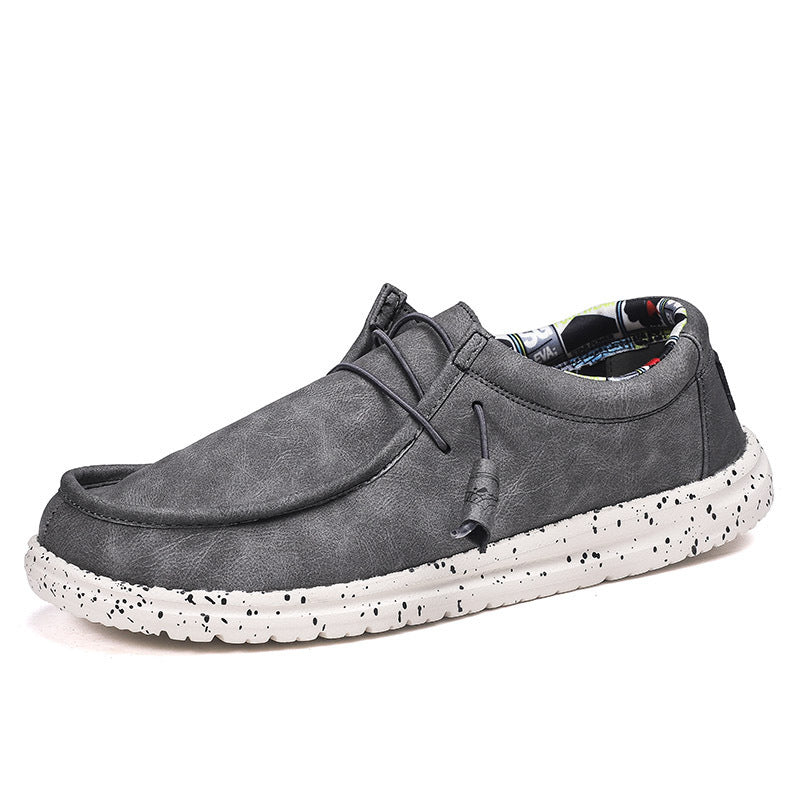 Leather Pedal Driving Leisure Lazy Men's Shoes Pi-Mart