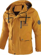 Men's Plus Size Hooded Outdoor Windproof Coat THRIXINE