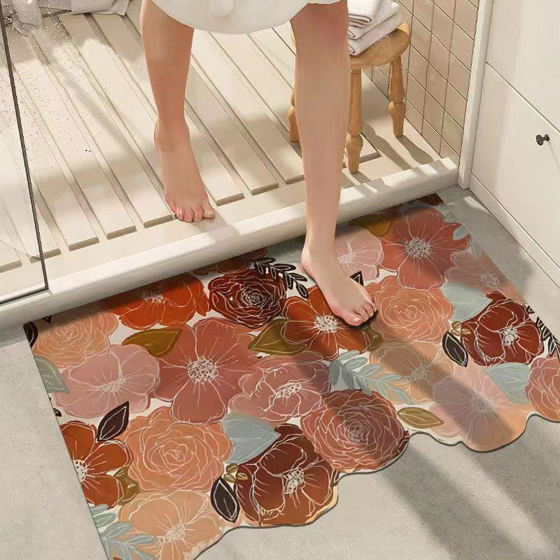 Diatom Mud Bathroom Absorbent Non-slip Floor Mat Pi-Mart