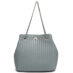 Large Hobo bag Chain Handle Cowhide Bucket Fashion Shoulder Handbag Genuine Leather Embroidery SHOMICOBOUTIQUE