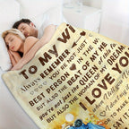 Valentine's Day Gifts For Wife, Wedding Anniversary, Romantic Gifts For Wife, Throw Blanket