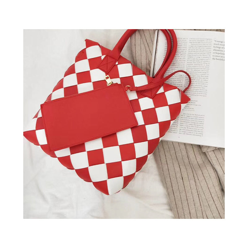 Woven diamond handbag Pi-Mart
