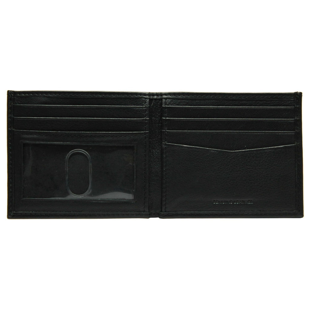 Men's George Black Billfold Wallet EasyOptionXY LLC