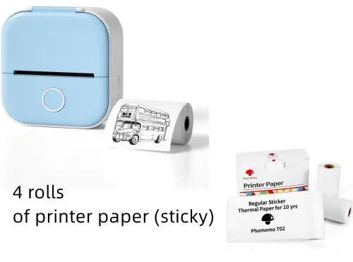 Portable Mini Printer for Students and Hobbyists, Bluetooth Thermal Label Printer - SJB-DIAMOND ELITES