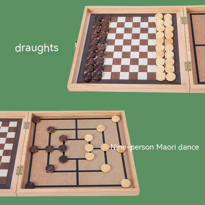 Four-in-one Foldable And Portable Storage Game Chess Box Set Pi-Mart