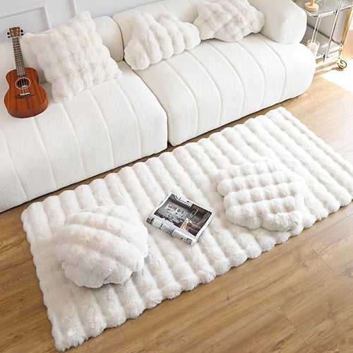 1pc Bubble Velvet Soft Shag Rug - Ultra-Soft Luxury Area Rug for Girls Bedrooms & Living Rooms - Non-Slip, Machine Washable, Colorful Decorative Blanket for Cozy Home Decor, Sofa Mat Lootquake LLC