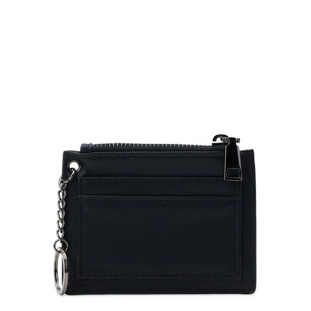 No Boundaries Women's Card Holder with Key Ring, Black EasyOptionXY LLC