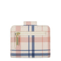 Time and Tru Women's Sharon Two fold Wallet Vinyl Plaid Print EasyOptionXY LLC