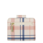 Time and Tru Women's Sharon Two fold Wallet Vinyl Plaid Print EasyOptionXY LLC