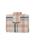 Time and Tru Women's Sharon Two fold Wallet Vinyl Plaid Print EasyOptionXY LLC