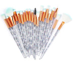 Diamond Makeup Brush Set (20 Pcs) Pi-Mart