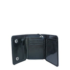 No Boundaries Men's Two Snap Chain Wallet Black