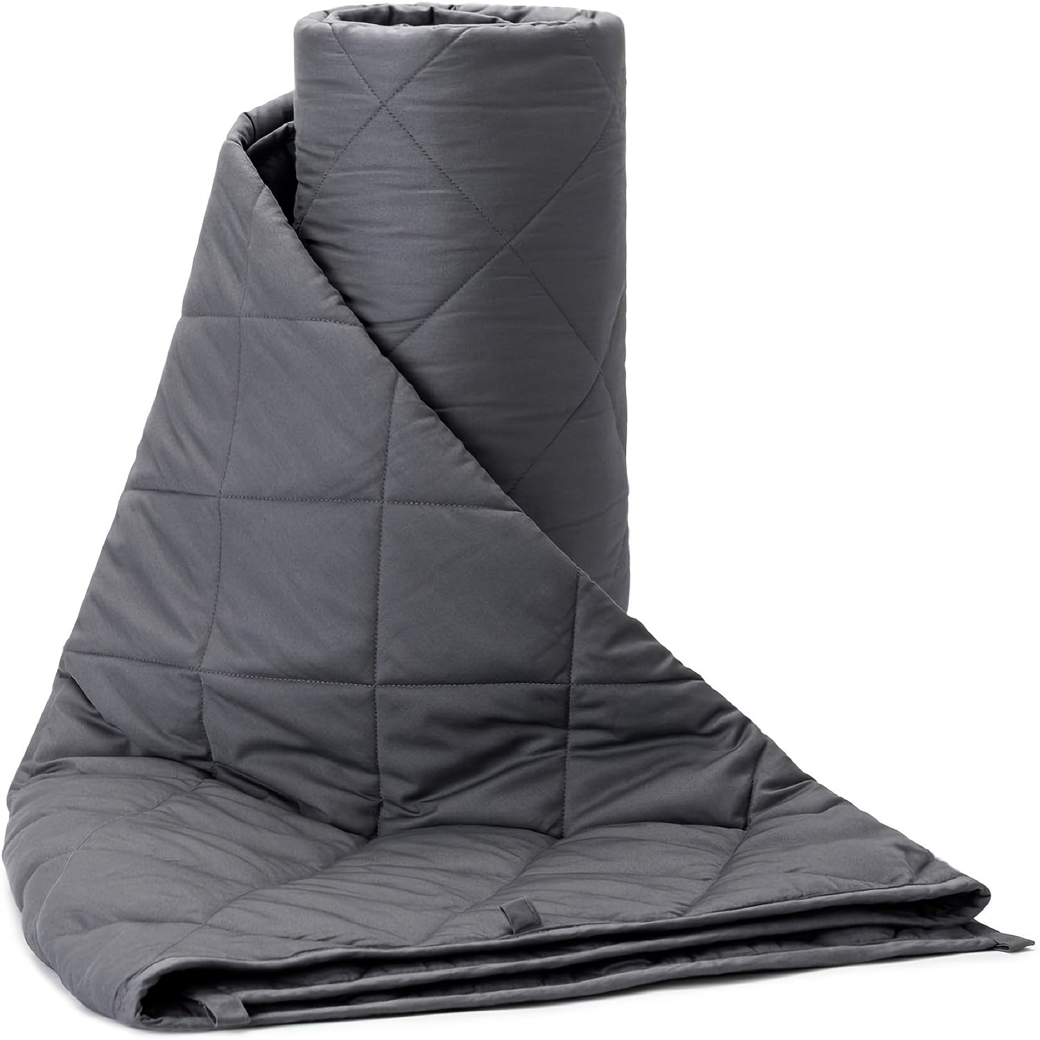 1pc Weighted Blanket 15 Lbs, 20lbs, 25lbs For Adults, Heavy Blanket With Breathable Fabric And Premium Glass Beads, Suitable For Queen/King Size Bed, Dark Grey Lootquake LLC