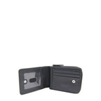 George Men's Milled Zip Around Wallet With Extra Pocket EasyOptionXY LLC