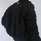 Personalized Fashion Zipper Micro Trumpet Sleeve Jacket