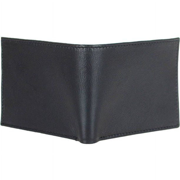 Montauk Leather Club Men's RFID Signal Blocking Genuine Leather Bi-Fold Wallet with Gift Box