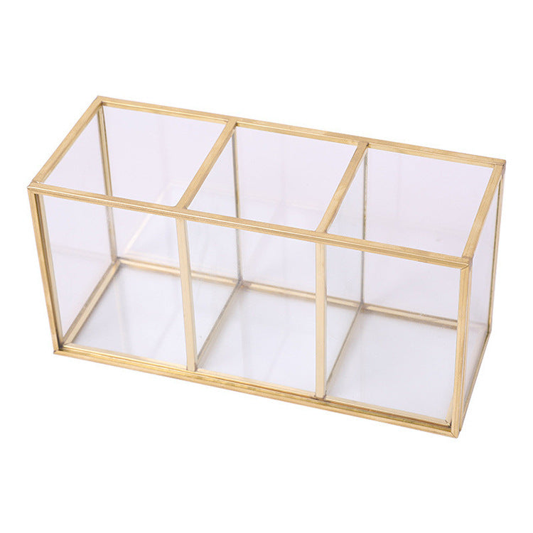 Glass makeup brush storage bucket Pi-Mart