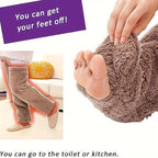 Fuzzy Thigh High Stockings, Warm Over-the-Knee Socks for Women, Solid Color Lootquake LLC
