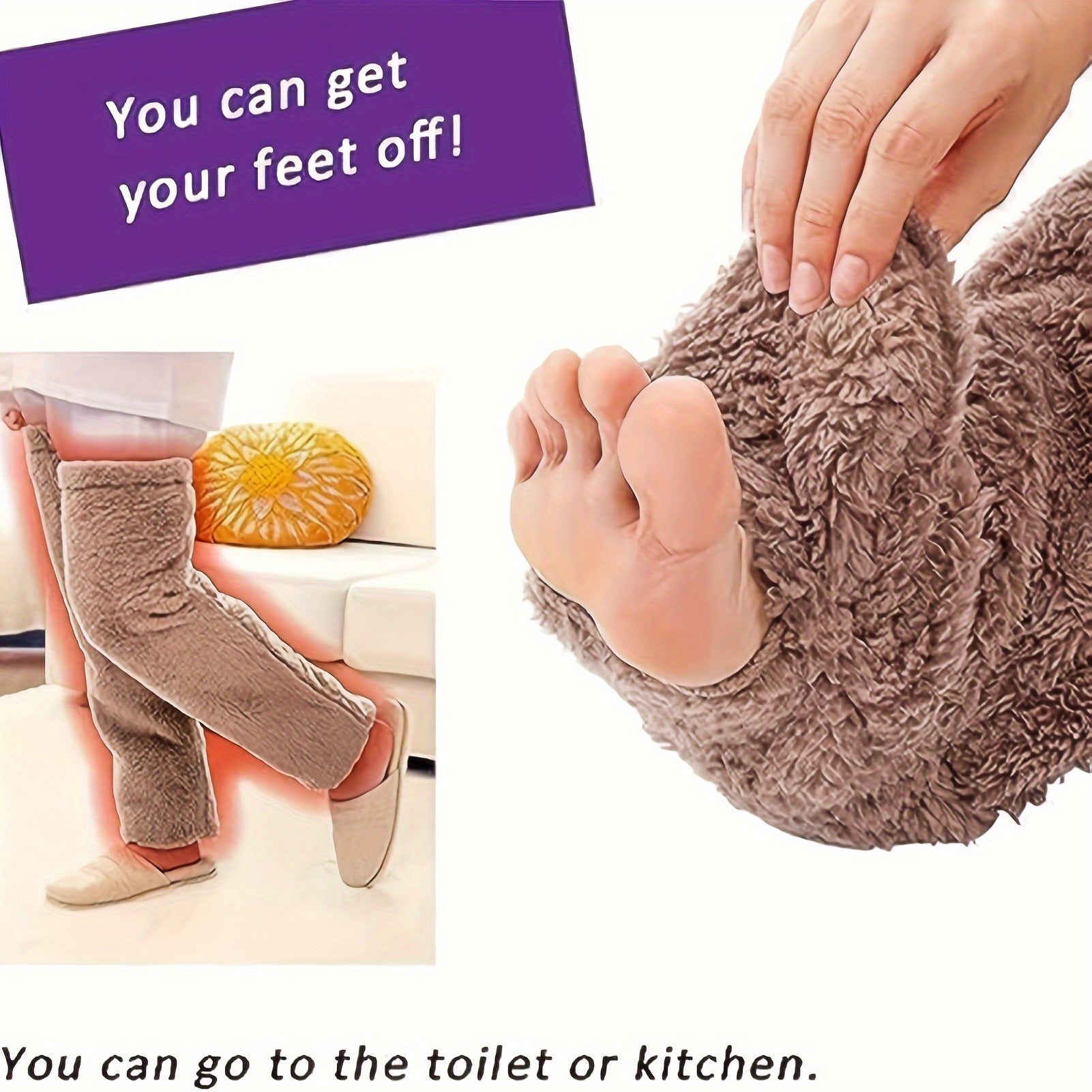 Fuzzy Thigh High Stockings, Warm Over-the-Knee Socks for Women, Solid Color Lootquake LLC