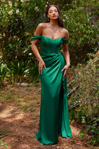 Corset Soft Satin Dress Purplish Diva