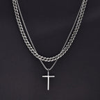 Vnox Mens Cross Necklaces Pi-Mart