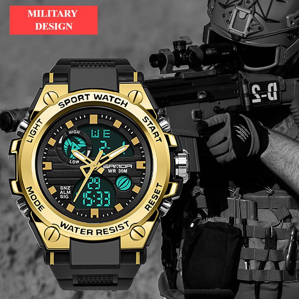 Military Solider Brand G Style Men Digital Sports Fashion Waterproof 30M Electronic Wristwatch For Men and Woman - SJB-DIAMOND ELITES