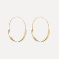 Large Round Circle Ear Earring Metal Copper Earring