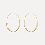 Large Round Circle Ear Earring Metal Copper Earring