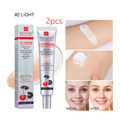 Moisturizing Correcting CC Cream Waterproof Anti-sweat Makeup Before Concealer Lasting Women Makeup Protect Skin Erborian Make Lootquake LLC