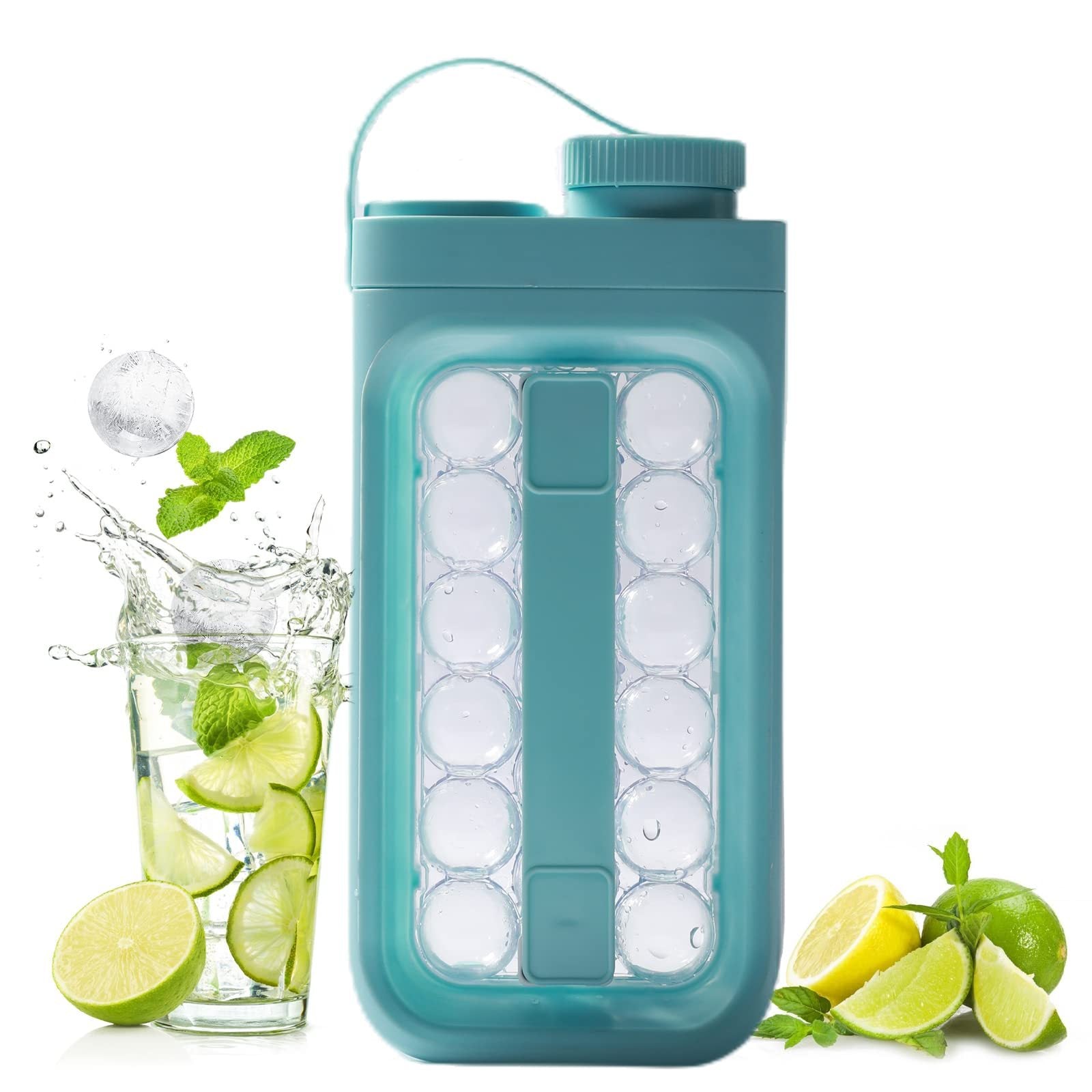 2-in-1 Portable Quick Release Ice Ball Cold Kettle Summer Kitchen Gadgets Pi-Mart