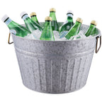 Better Homes & Gardens- Round Galvanized Tub, 15.0 in L x 15.0 in W