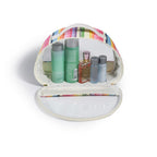Straw transparent PVC semicircular cosmetic bag, waterproof woven toiletries bag, travel storage bag, makeup bags small,Transparent Cosmetic Bag, - SJB-DIAMOND ELITES