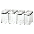 Better Homes & Gardens Canister Pack of 4 - Flip-Tite 11.5 Cup Rectangular Food Storage Container Set EasyOptionXY LLC