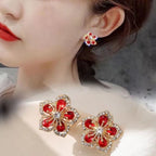 Christmas Snowflake Stud Earrings Pi-Mart